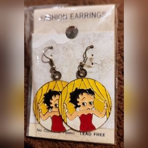 Cute Vintage Betty Boop Hanging earrings